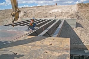 Temporary Haul Road Steel Bridge Construction