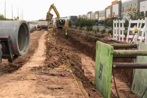 Underground Utility Relocations at MC-85 and 95th Avenue