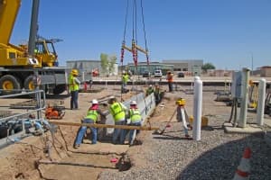 Make-up / Blowdown Structures Hypochlorite Trench