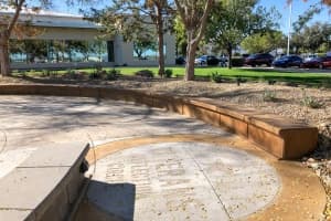 Veterans Reflection Circle Perimeter Seating Wall