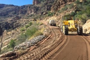 Horse Mesa Dam Access Road Soil Cement